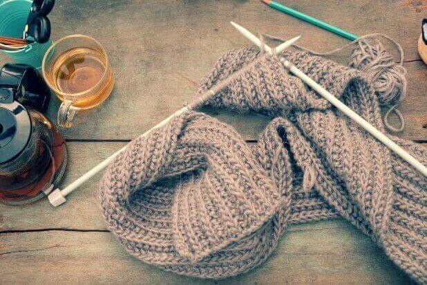 編み物初心者でも失敗しない棒針で編むマフラー編み 編み物 Com